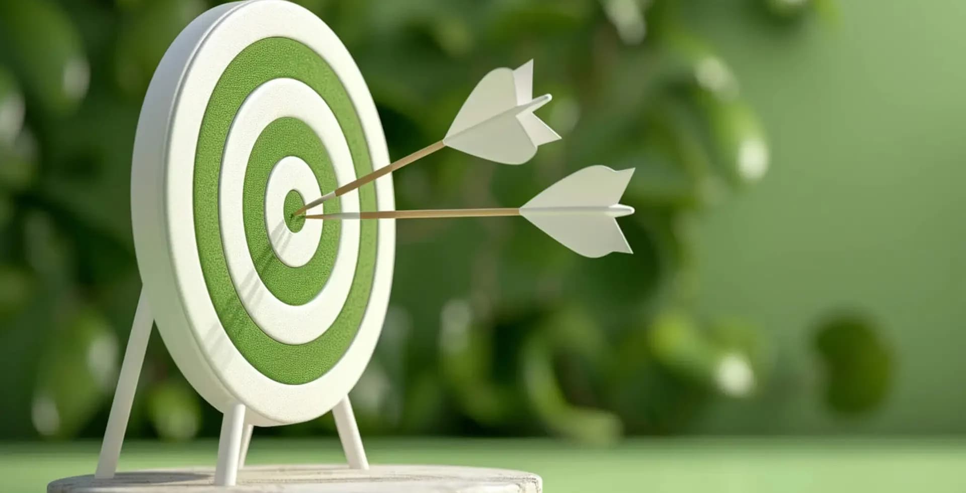 Target with arrows representing our vision