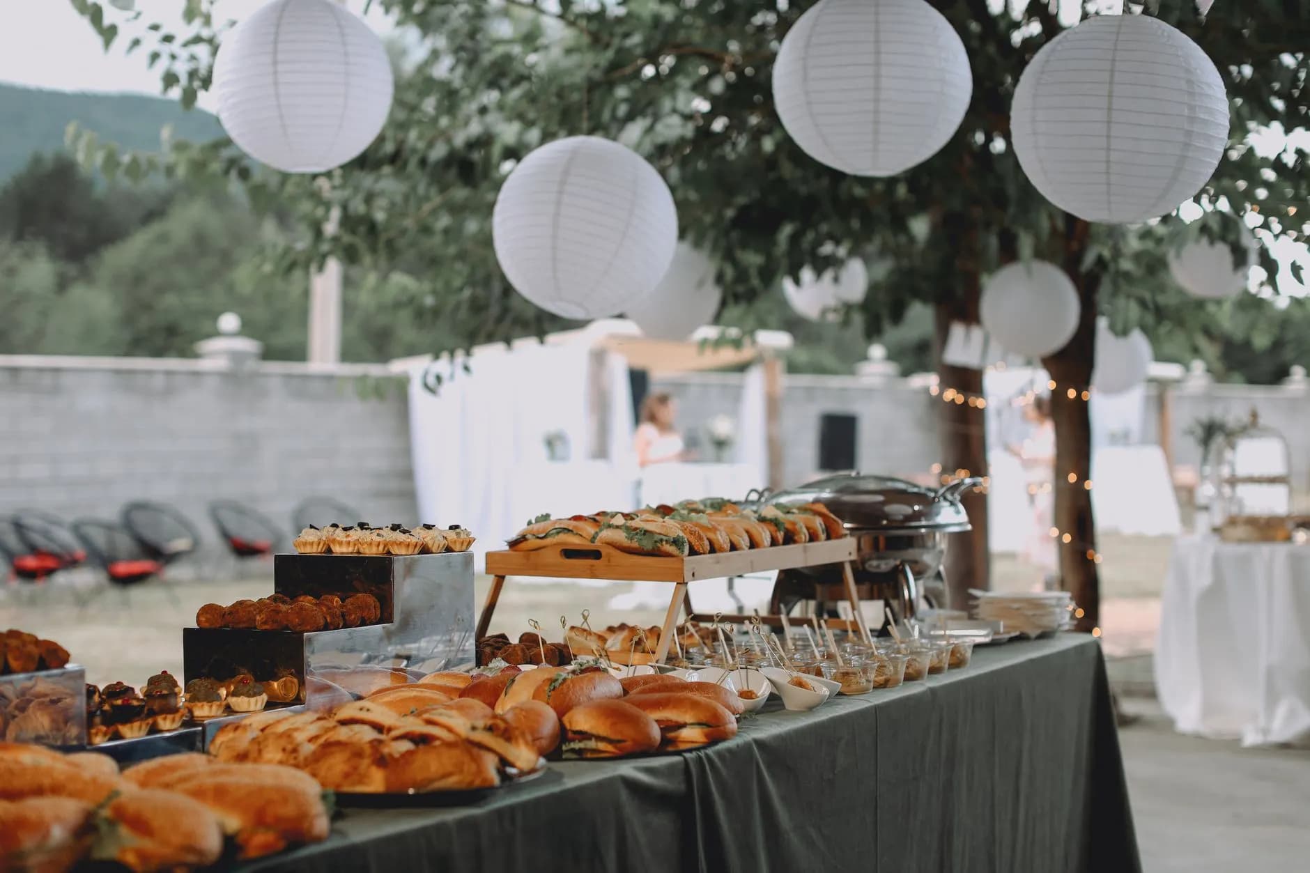 Catered buffet spread at an event